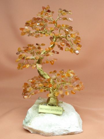 Drzewko szczcia z karneolem